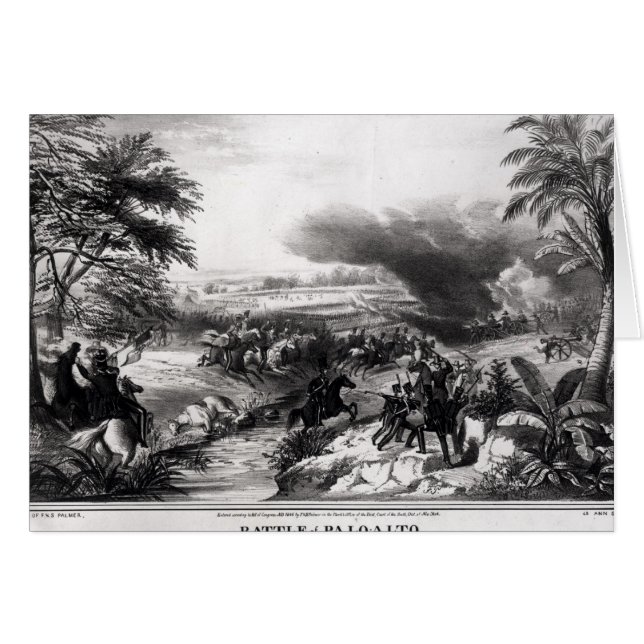 Cartão Batalha de Palo Alto (Frente Horizontal)