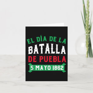 Cartão Batalha De Puebla Por Cinco De Mayo