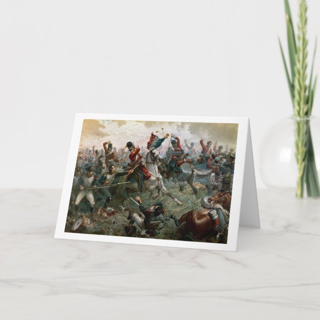 Cartão Batalha de Waterloo, 18 de junho de 1815, 1898 (co (Frente)