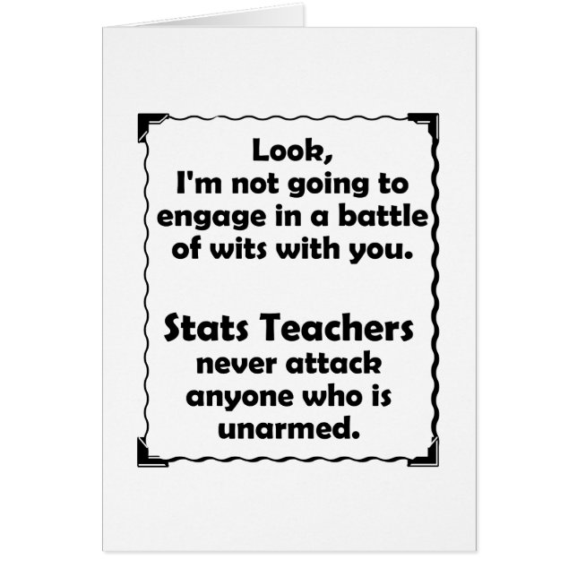 Cartão Batalha do professor do Stats das sagacidades (Frente)