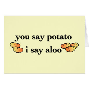 Cartão Batata Aloo