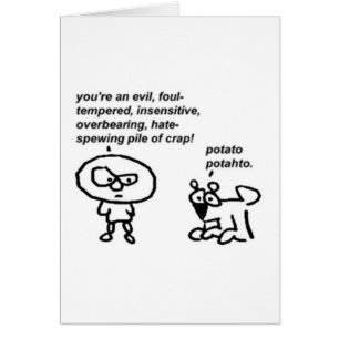 Cartão Batata Potahto