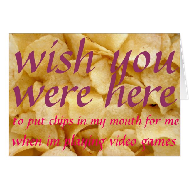 Cartão batatas fritas (Frente Horizontal)