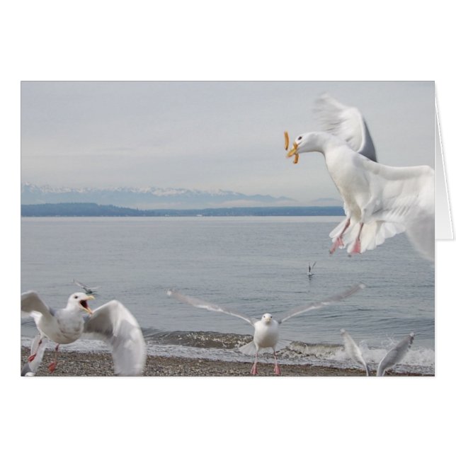 Cartão batatas fritas (Frente Horizontal)