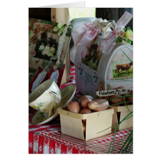 Cartão Batatas US$ 1,50 a caixa (Frente)