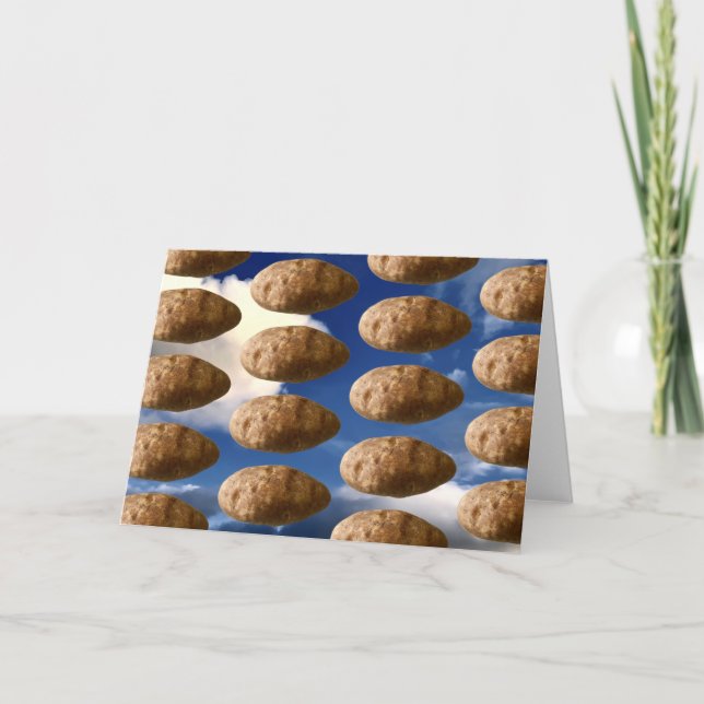 Cartão Batatas Voadoras Espaço Batata (Frente)