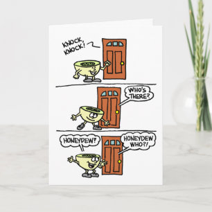 Cartão Bate Bate Melão Cute 10º Aniversário