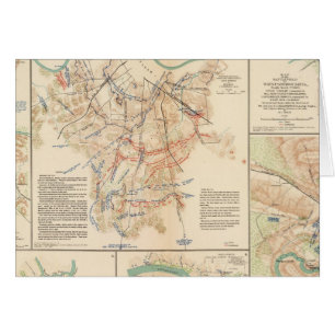 Cartão Batefields Nashville, Tenn