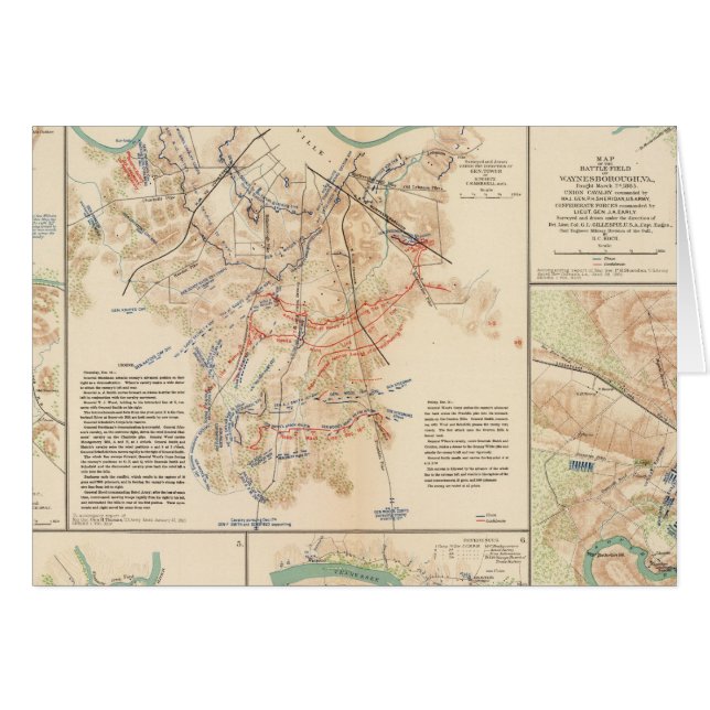 Cartão Batefields Nashville, Tenn (Frente Horizontal)