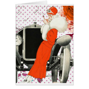 Cartão batente de polkadots