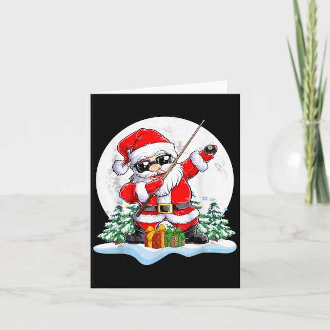 Cartão Bater Papais noeis Pulmões Reproduzindo Natal Bilh (Frente)