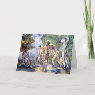Cartão Bathers Fine Art Greetings Card