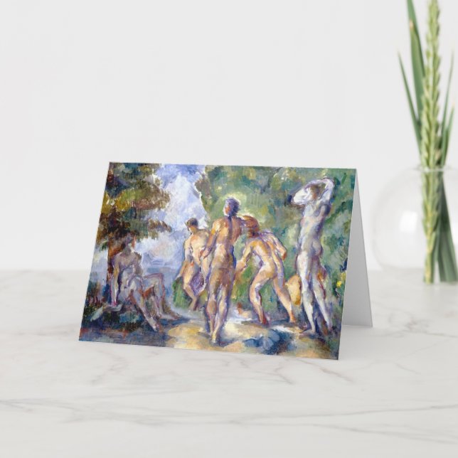 Cartão Bathers Fine Art Greetings Card (Frente)