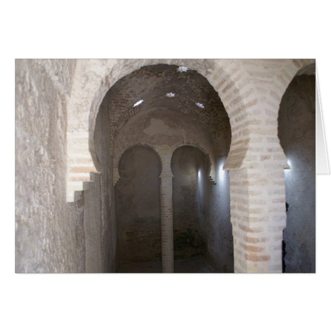 Cartão Bathhouse árabe (Frente Horizontal)