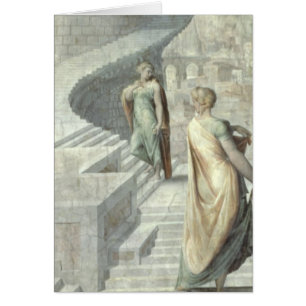Cartão Bathsheba que visita David, c.1553