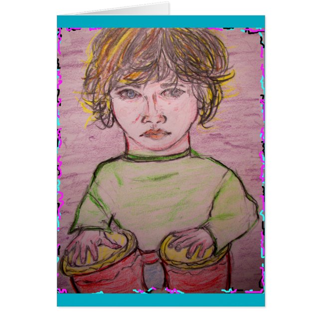 Cartão batidas de bongo (Frente)