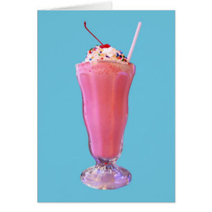 Cartão Batido da morango