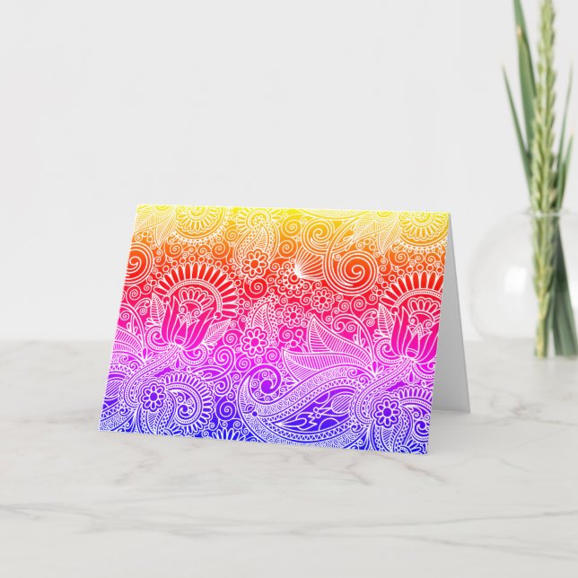 Cartão Batik Motif (Frente)