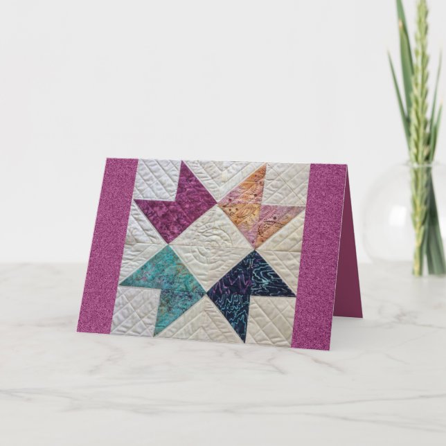 Cartão Batik Quilt Greeting Card (Frente)