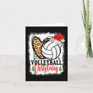 Cartão Batimentos de vôlei de Natal bonitos Batidos de Sa