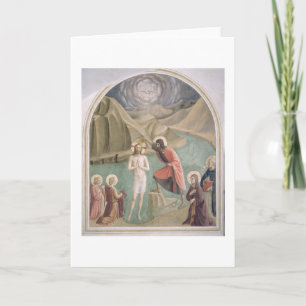 Cartão Batismo do Cristo, c.1438-45 (fresco)