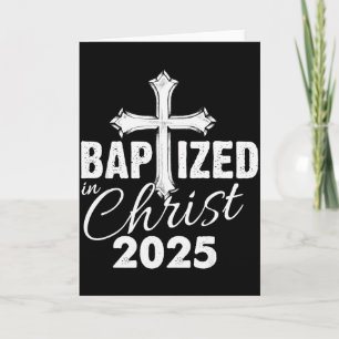 Cartão Batizado Em Cristo 2025 - Salvação Da Cruz Cristã