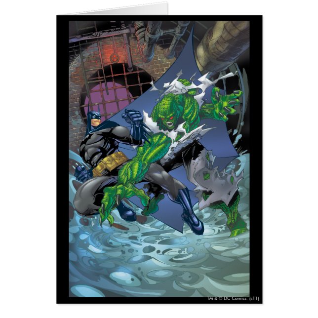 Cartão Batman - Croc Assassino (Frente)
