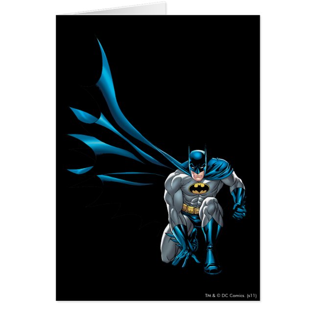 Cartão Batman Crouches (Frente)