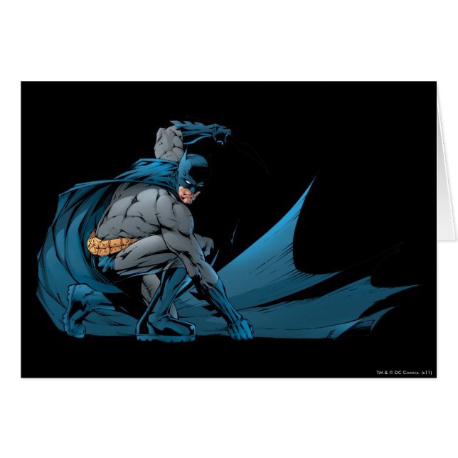 Cartão Batman no chão (Frente Horizontal)