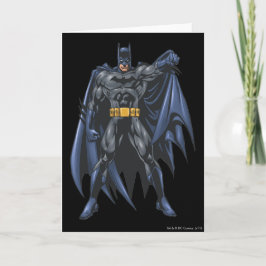 Cartão Batman segura capa