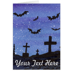 Cartão Bats Graveyard