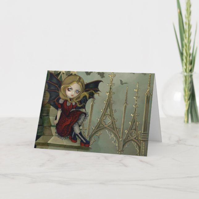 Cartão "Bats in the Belfry" (Frente)