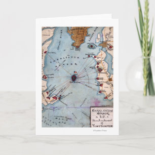 Cartão Battle of Fort Sumter - Civil War Panoramic