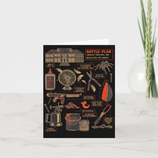 Cartão Battle Plan 90 Checklist Christmas  (Frente)