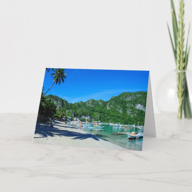 Cartão Bay Of El Nido Beach (Frente)
