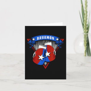 Cartão Bayamon Puerto Rico Boxando Luva A Porto Rico Cam