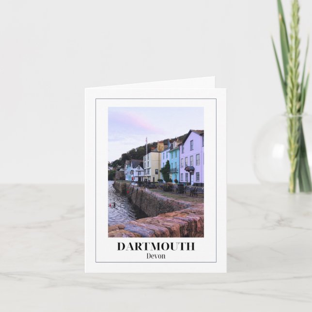 Cartão Bayards Cove, Dartmouth, Devon (Frente)