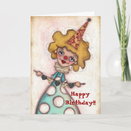 Cartão Be A Clown - Birthday Card