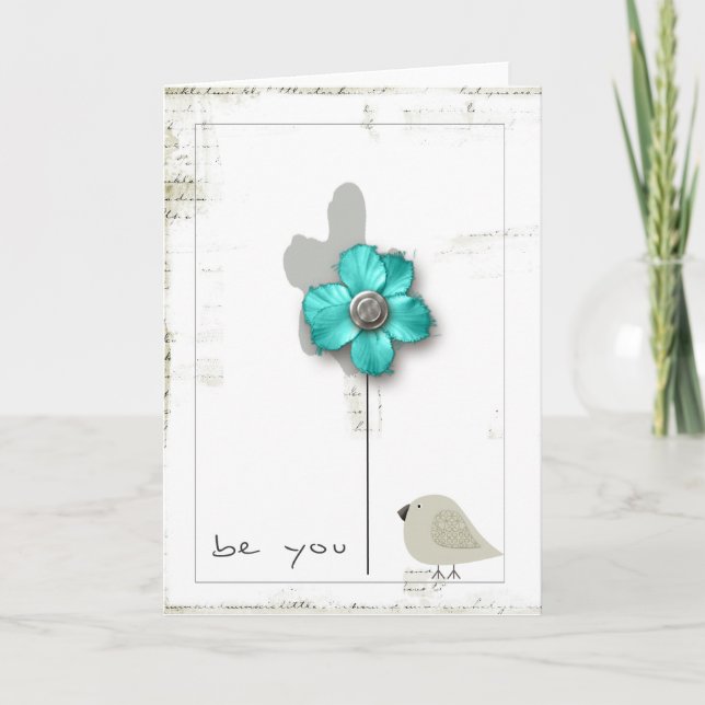 Cartão be you greeting card (Frente)