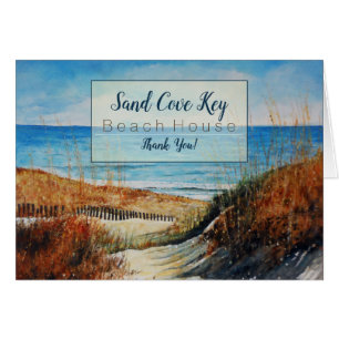 Cartão Beach And Sand Dunes Vacation Rental Thank You