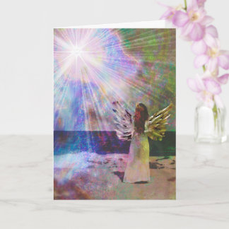 Cartão Beach Angel of Light Greeting Card