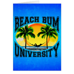Cartão Beach Bum University