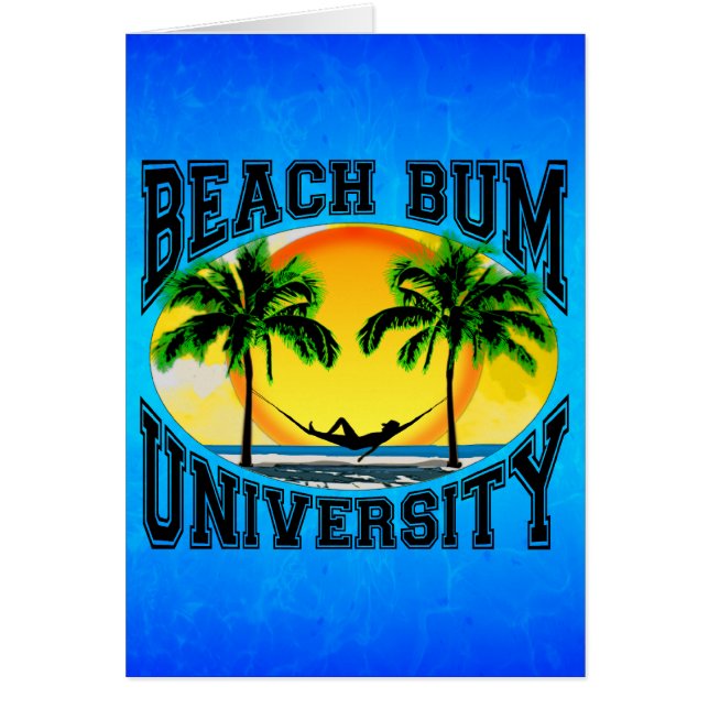Cartão Beach Bum University (Frente)