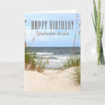 Cartão Beach Granddaughter-In-Law Birthday<br><div class="desc">Beach Granddaughter-In-Law Happy Birthday</div>