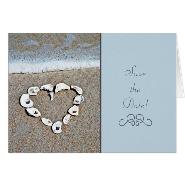 Cartão Beach Heart (Frente Horizontal)