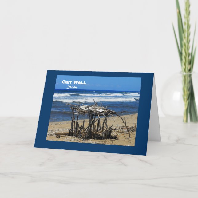 Cartão Beach Ling-2, fique bem (Frente)