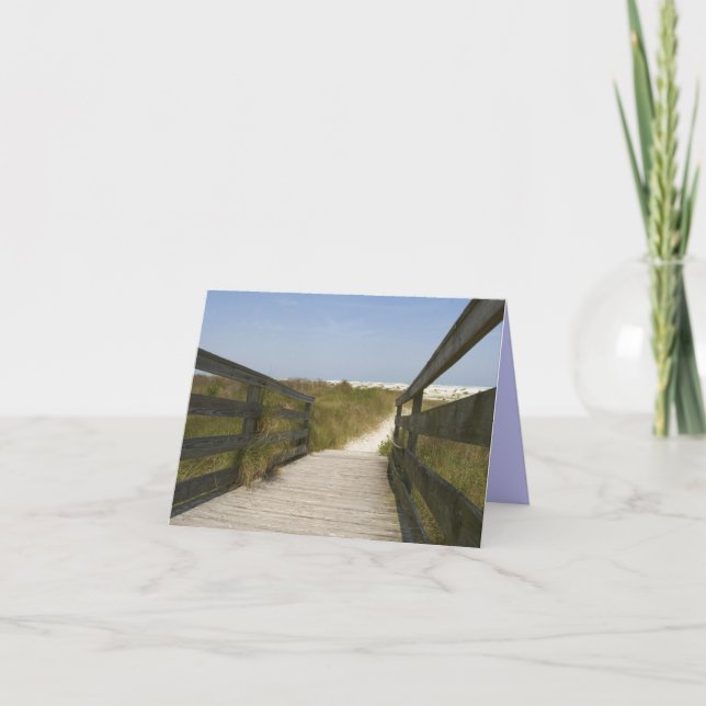 Cartão Beach Path Note Cards (Frente)