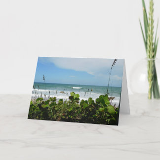 Cartão Beach Scene Note Card - Blank
