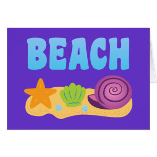 Cartão Beach Seashells