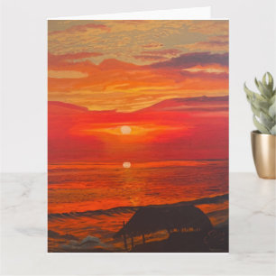 Cartão Beach Shack, Original por Gary Poling